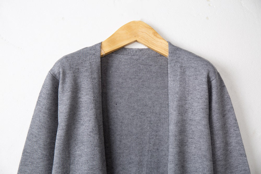 Casual Open Front Oversized Cardigan Sweater