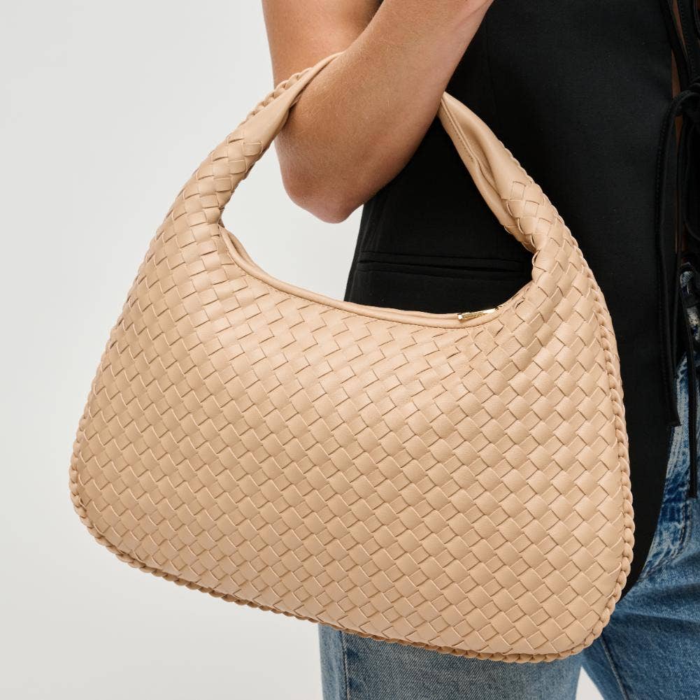 Adela Woven Hobo: Natural