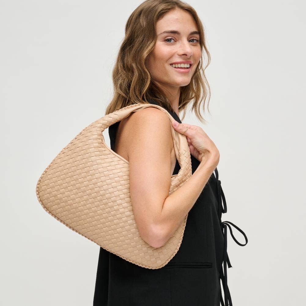 Adela Woven Hobo: Natural