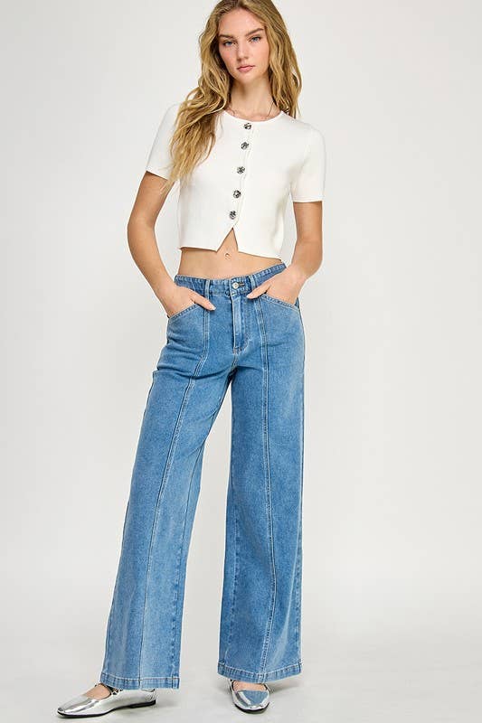 Power Denim Wide Legs Jeans