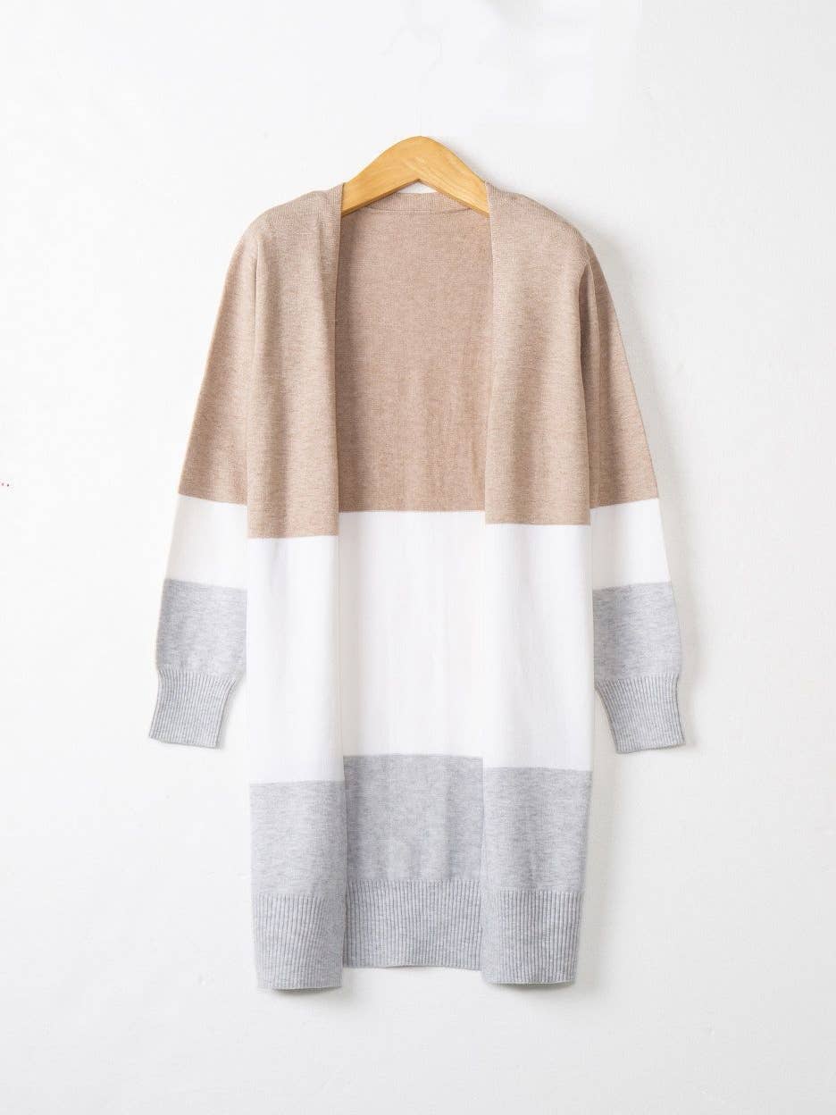 Casual Open Front Oversized Cardigan Sweater