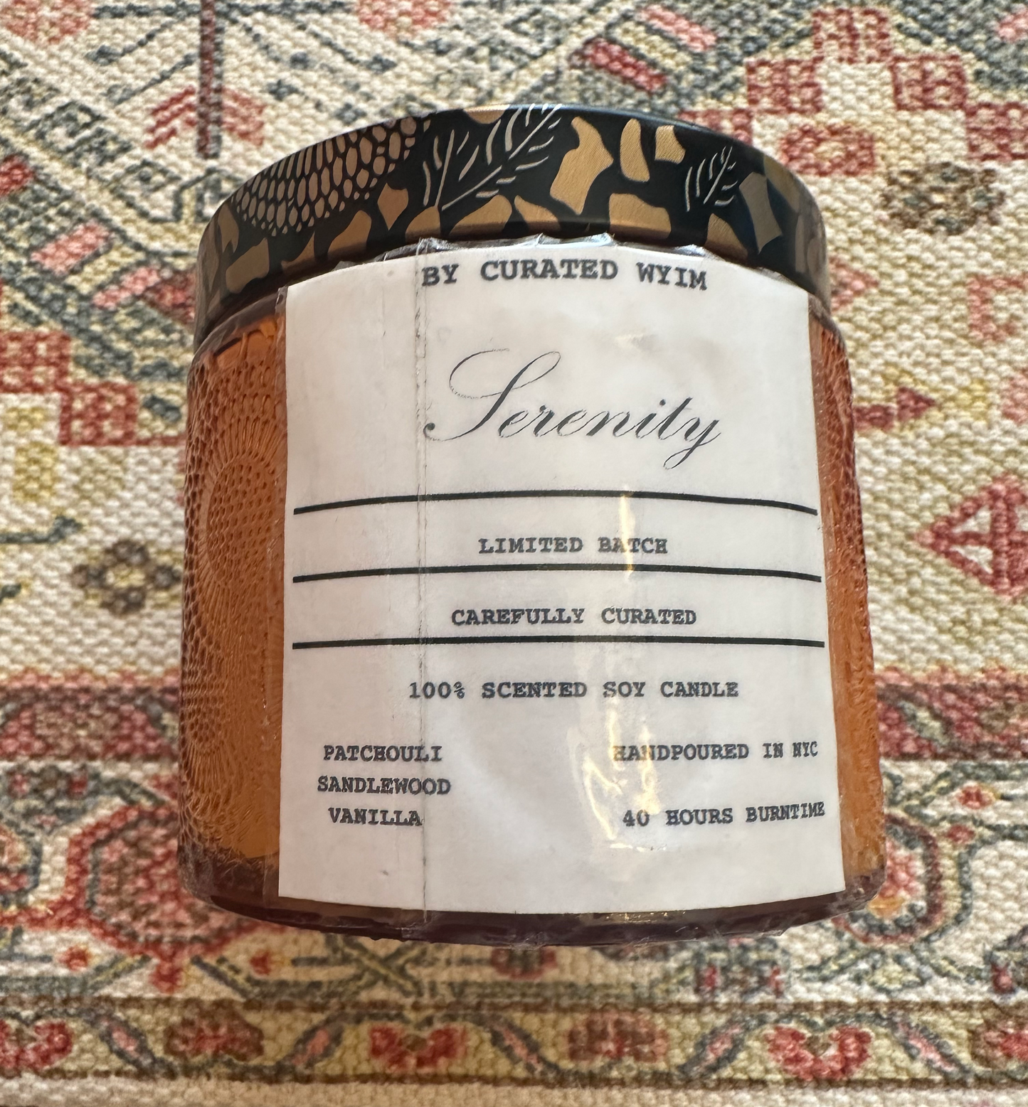 Serenity - Patchouli, Sandalwood, & Vanilla Candle
