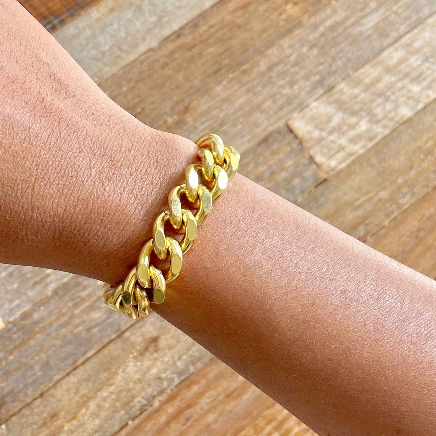 David Aubrey Jewelry - Gold Plated Chain Bracelet