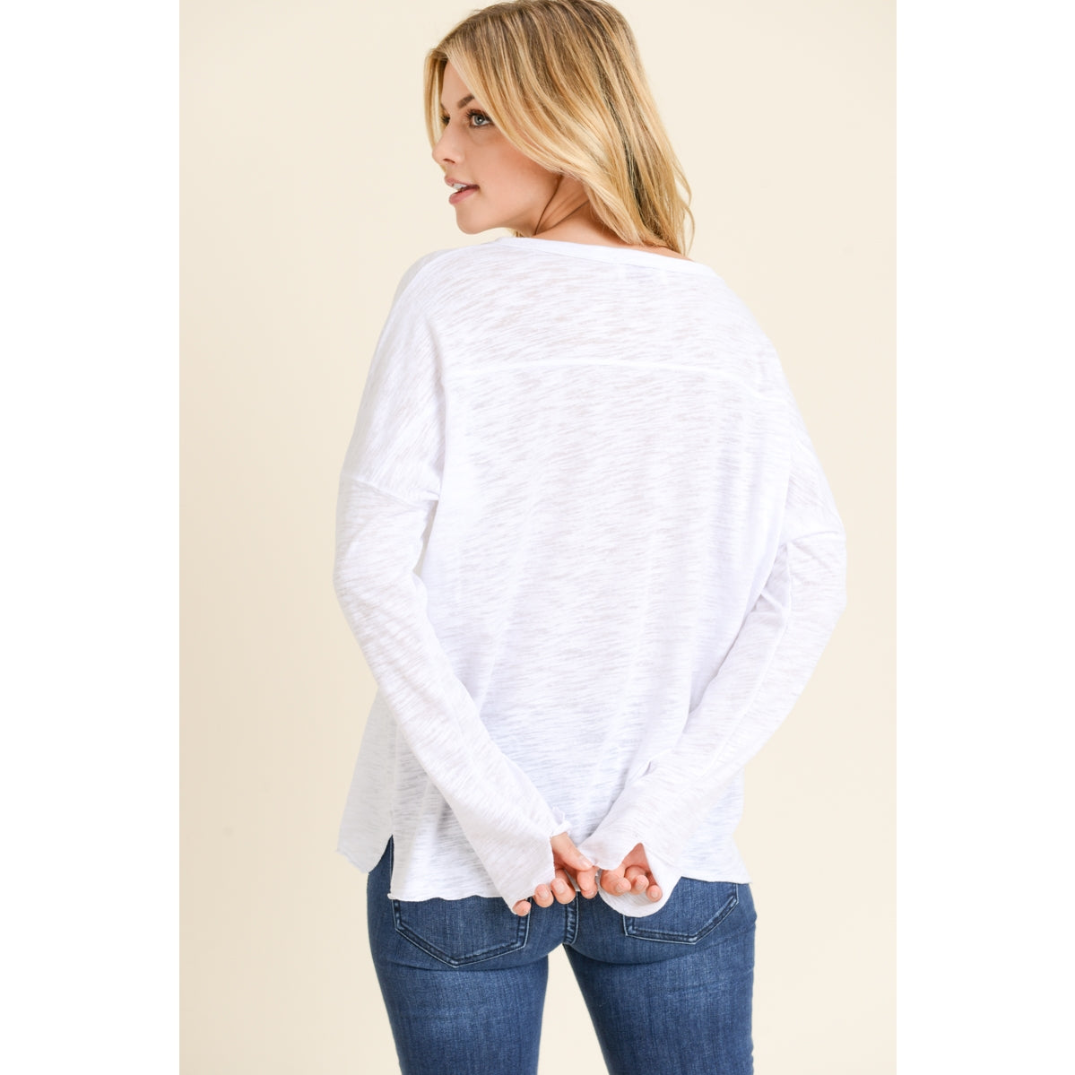 Henley Long Sleeve Top