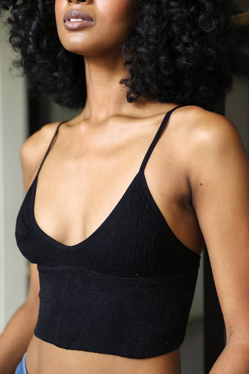 Seamless Padded V Neck Brami