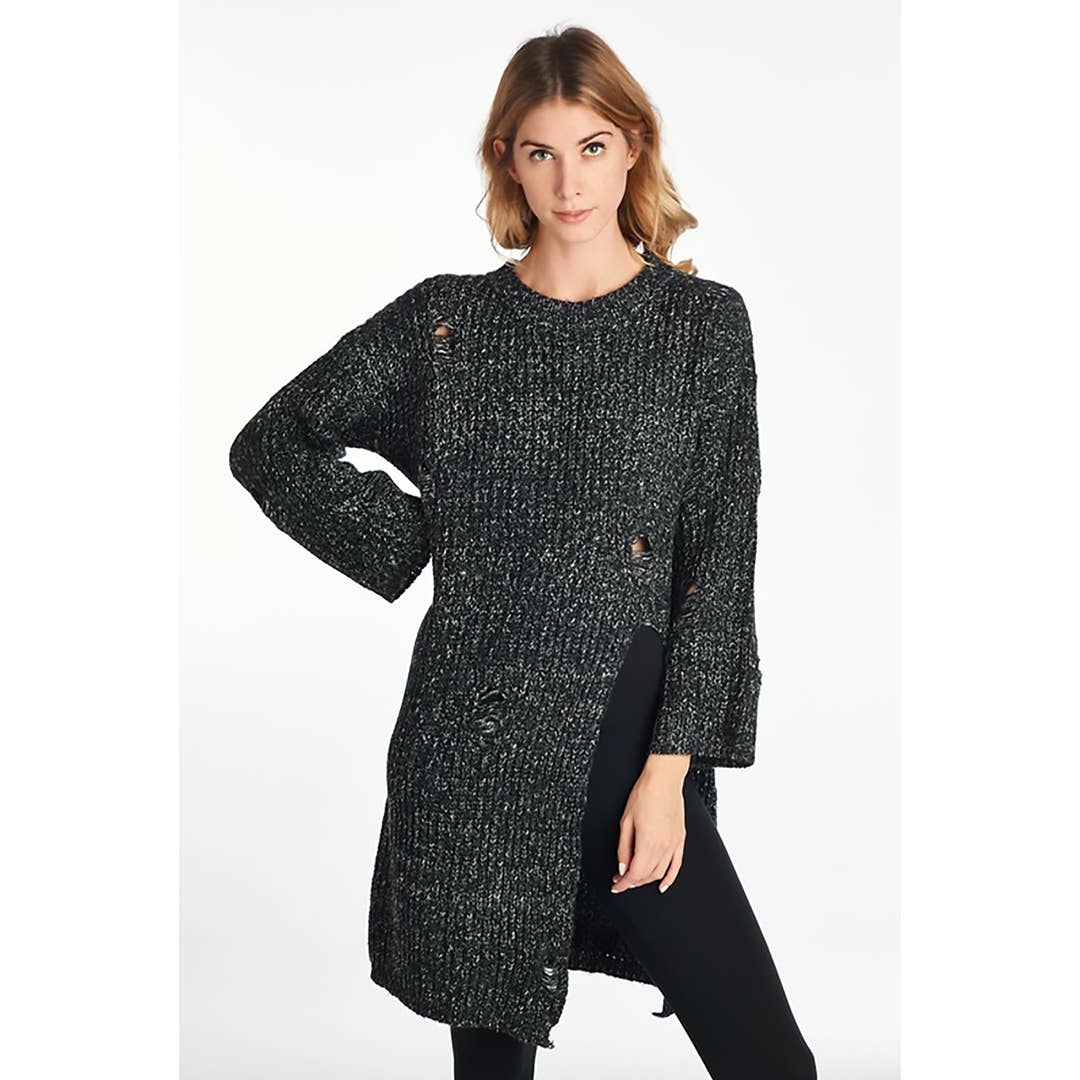 Charcoal Long Sleeve Sweater