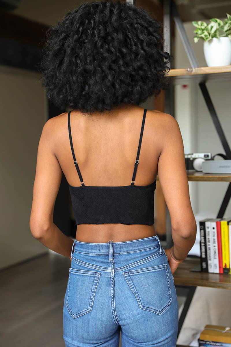 Seamless Padded V Neck Brami