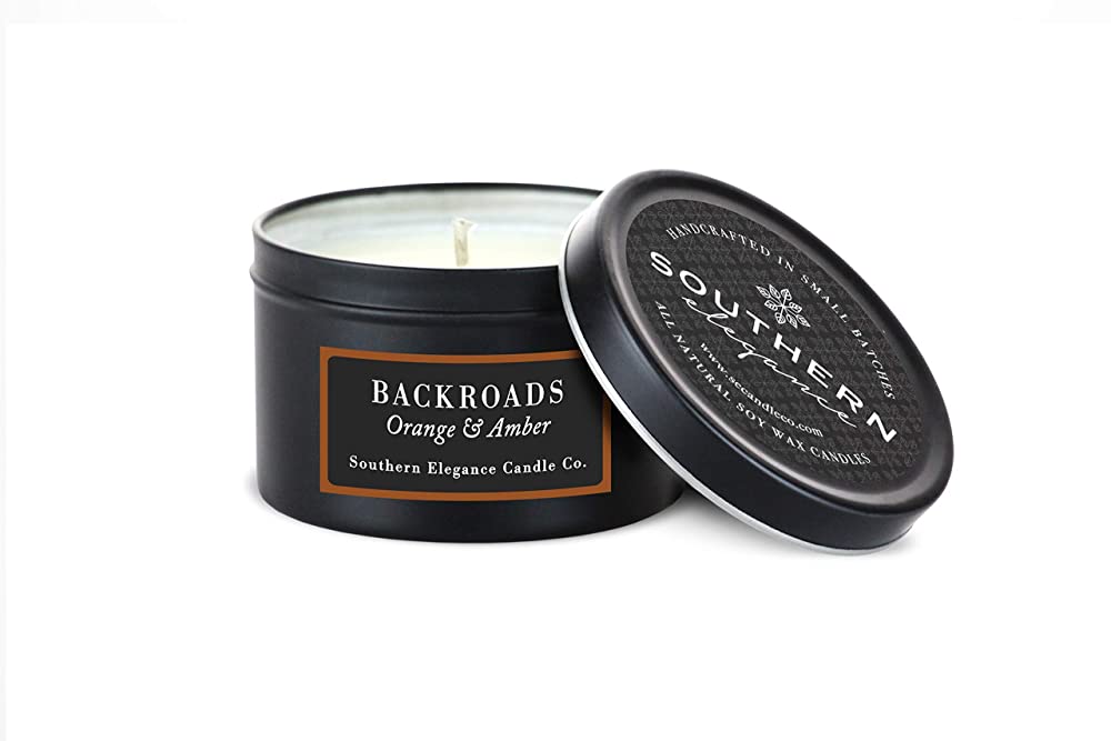 Back Roads: Orange & Amber - Spring & Summer: 6 oz Black Travel Tin
