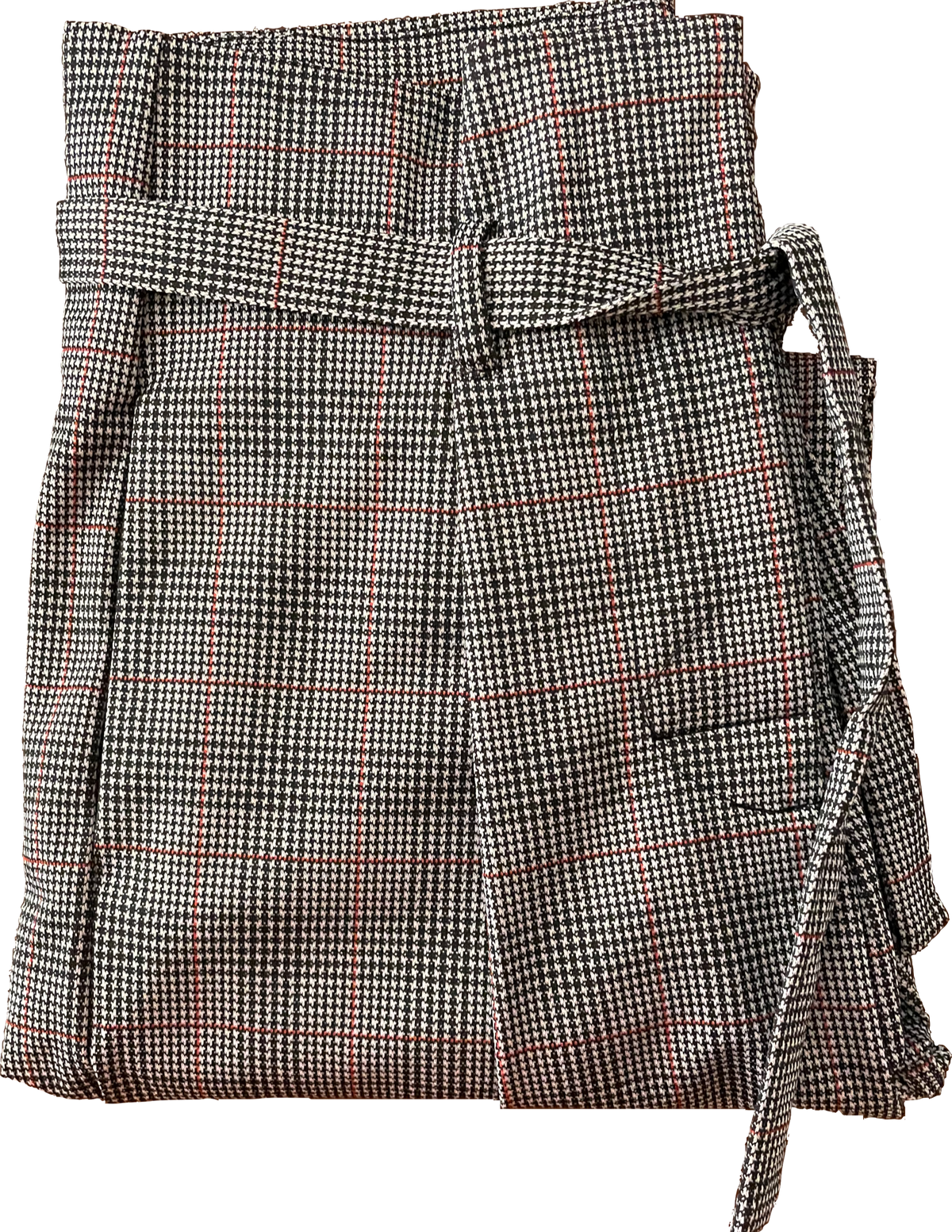High Waist Checkered Print Pants