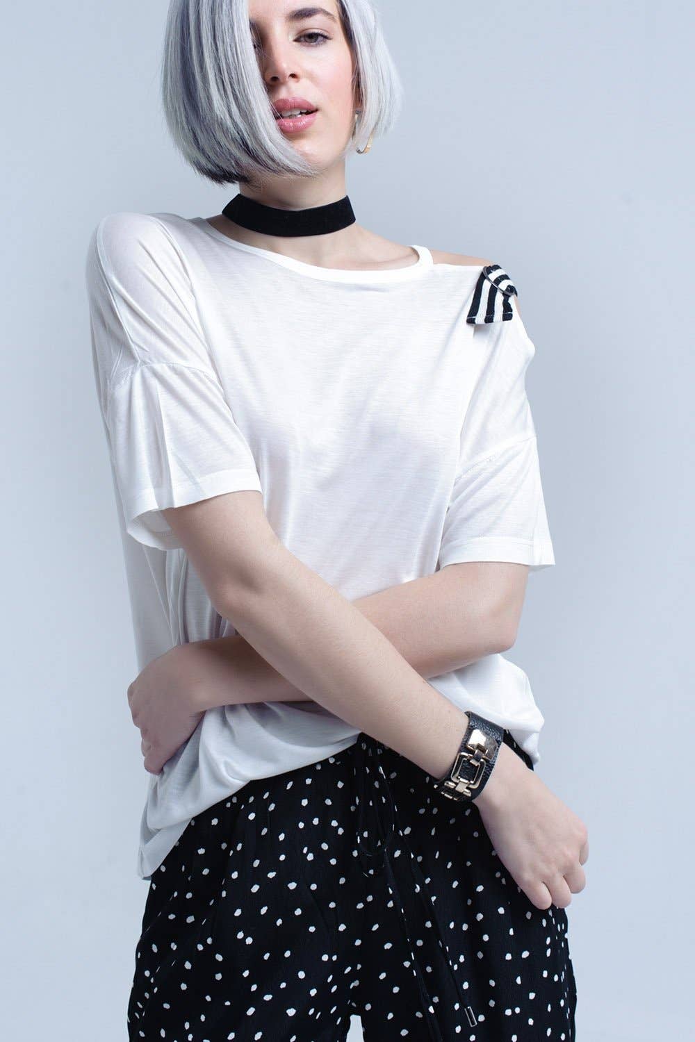 Open Shoulder T-Shirt