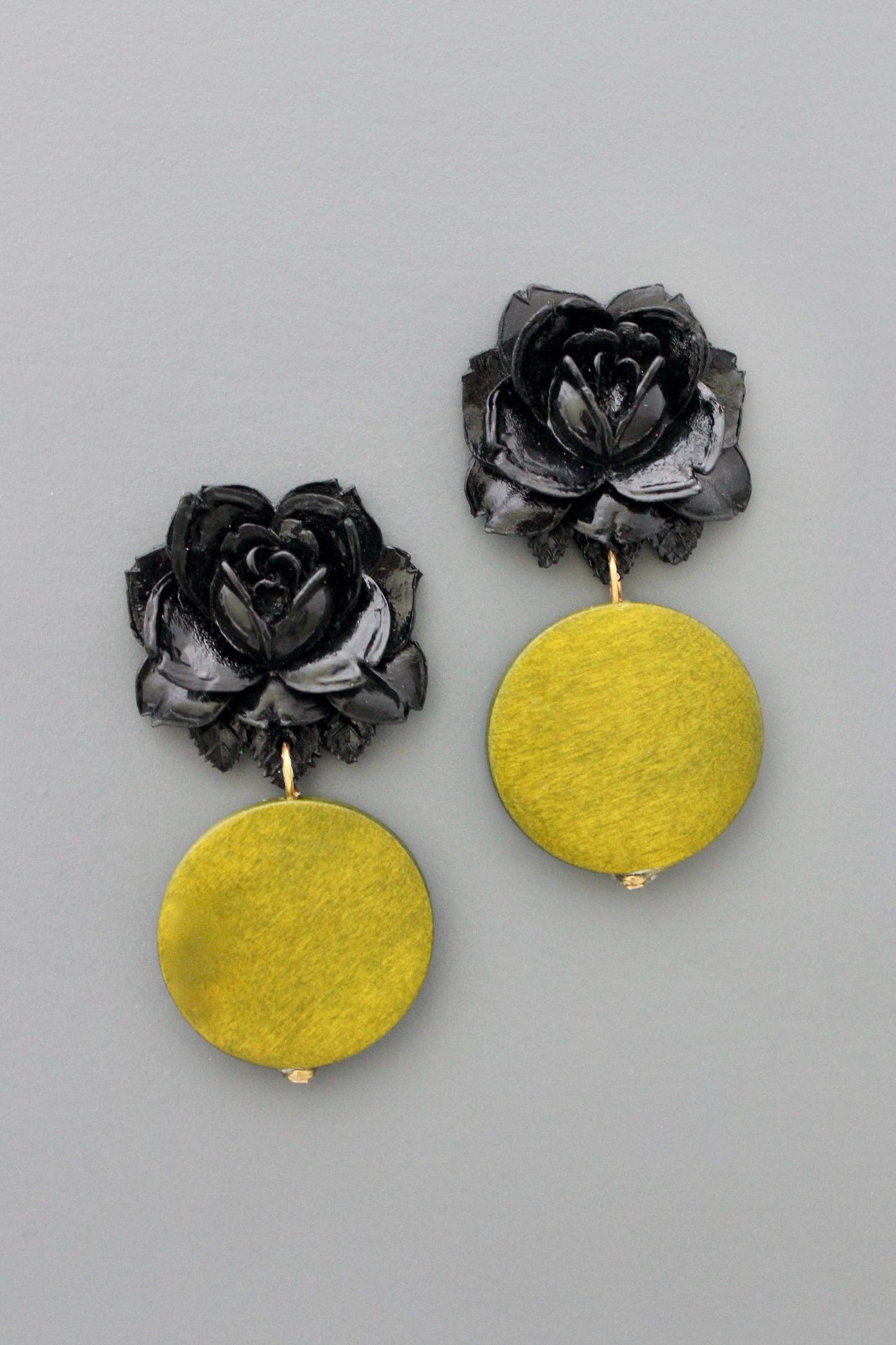 David Aubrey Jewelry - Acrylic Rose Post Earrings
