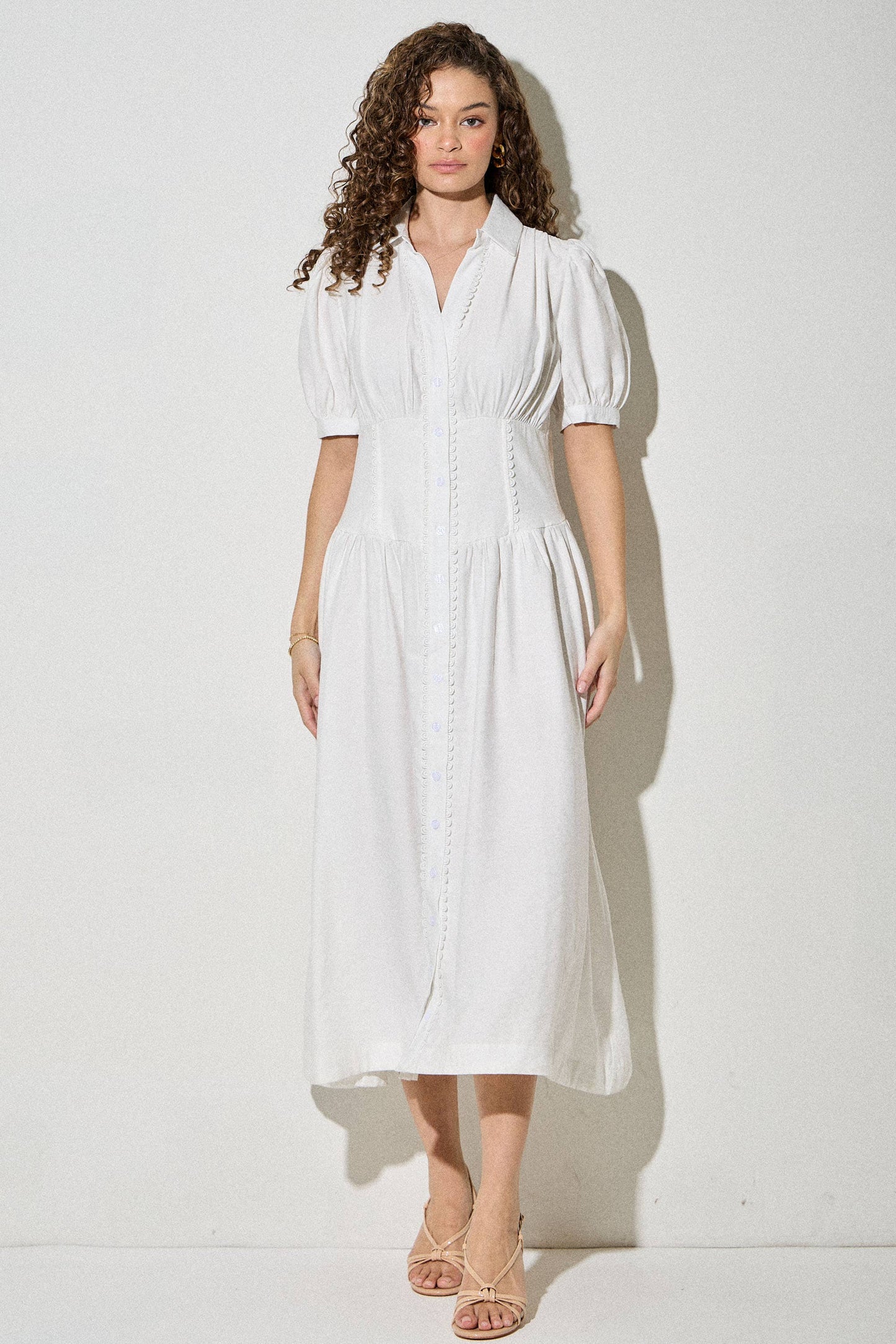 Skylar Rose - Button Down Midi Dress
