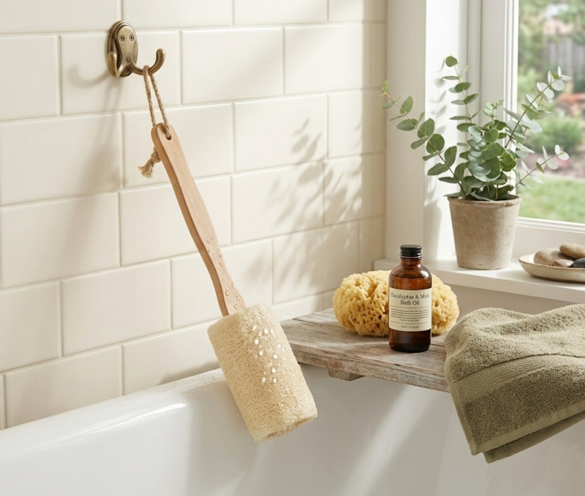 Choixe - Natural Loofah Bath Brush