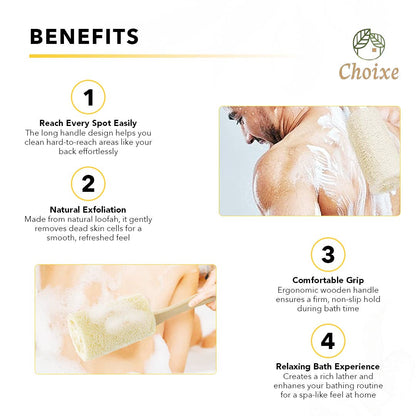 Choixe - Natural Loofah Bath Brush