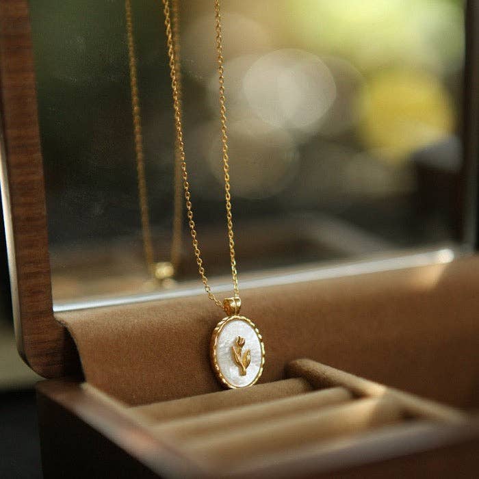 Timeless Tulip Pendant Necklace
