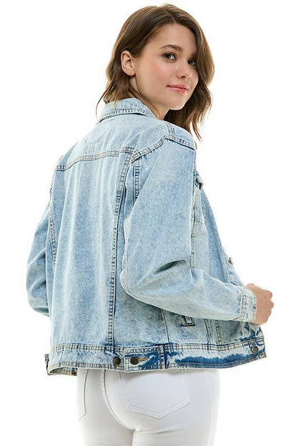 Cotton Casual Denim Boyfriend Jacket