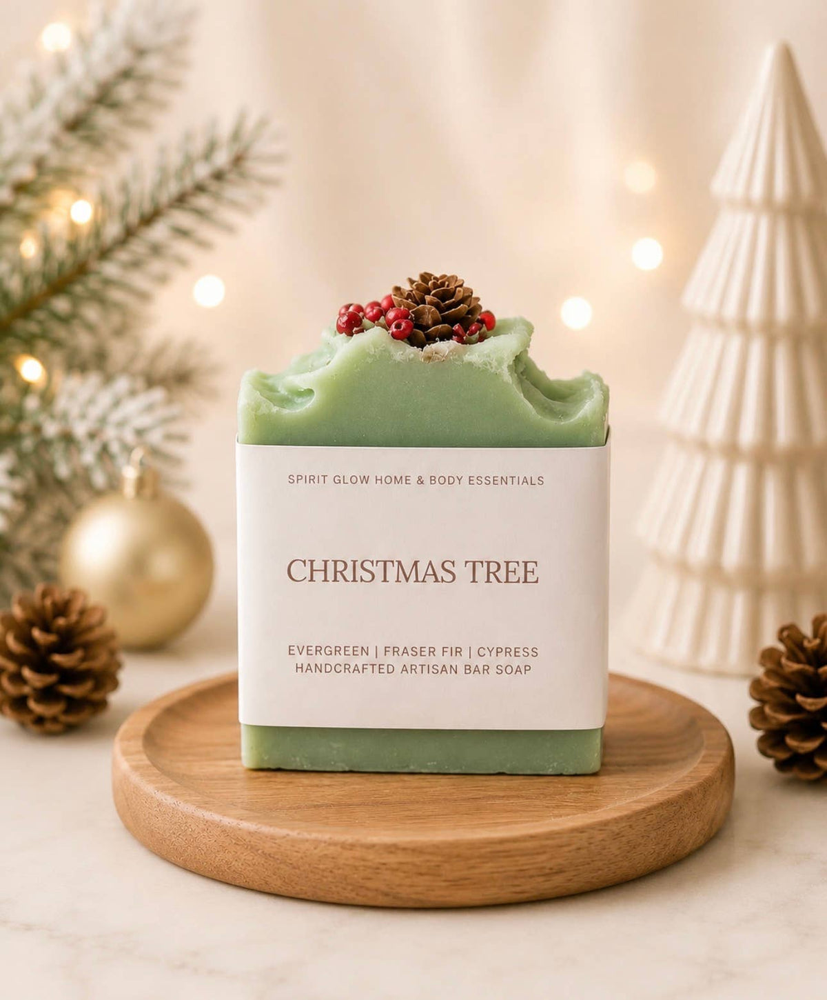 Christmas Tree Artisan Soap Bar