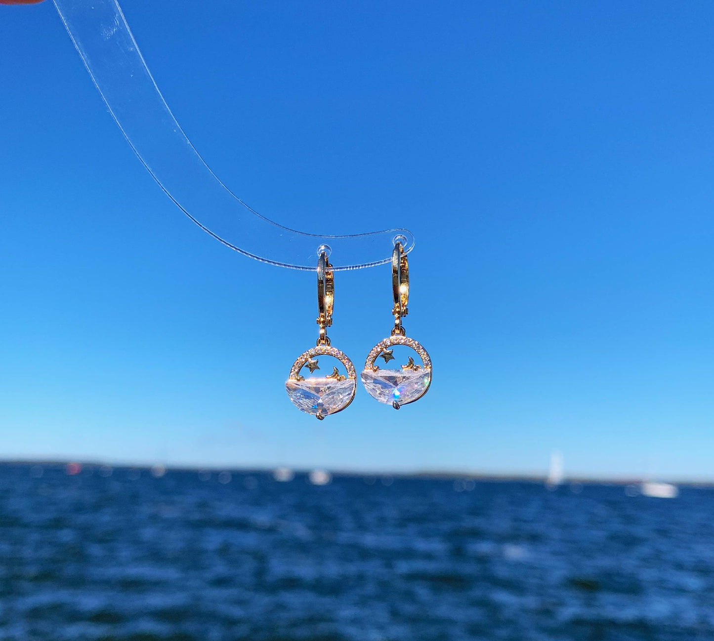 The Midnight Sea Star Drop Earrings