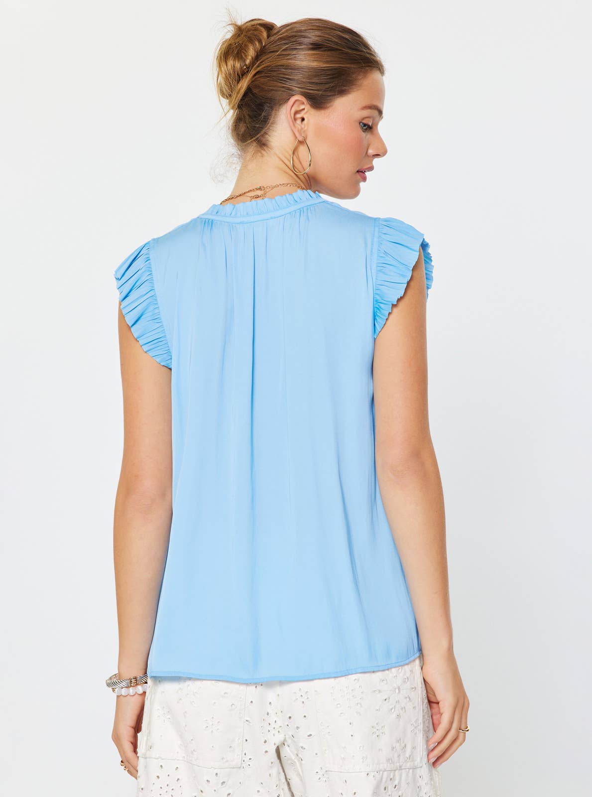 Margot Pleated Sleeve Blouse