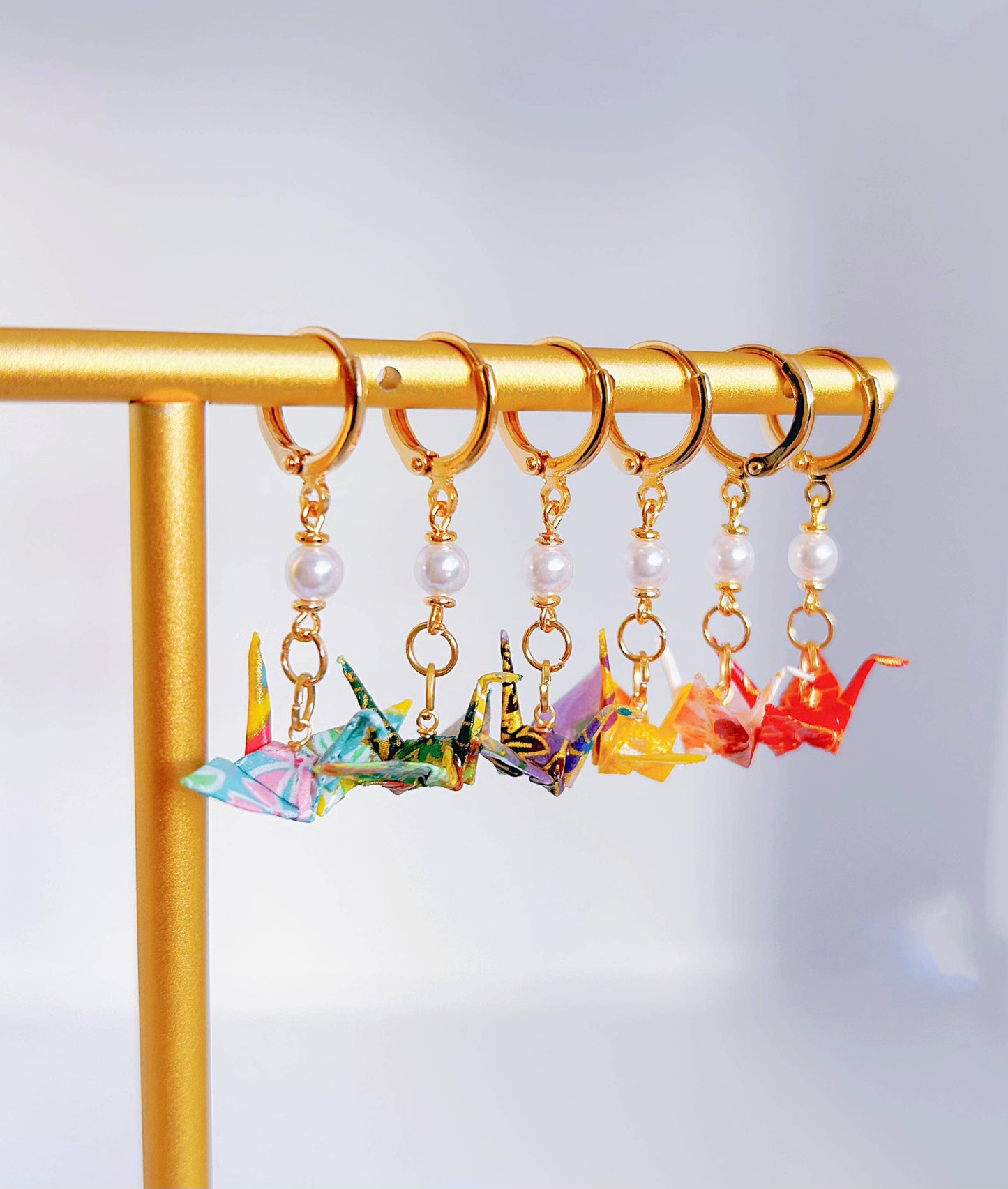 Unique Origami Crane Earring