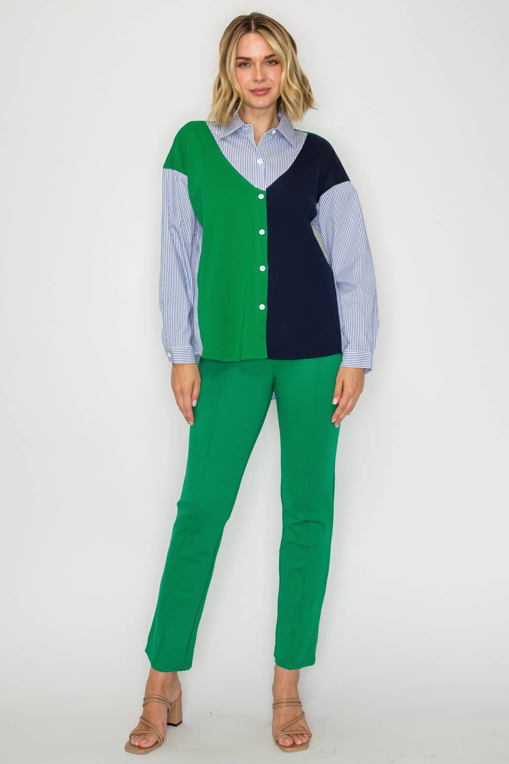 Wynn Colorblock Stripe Top