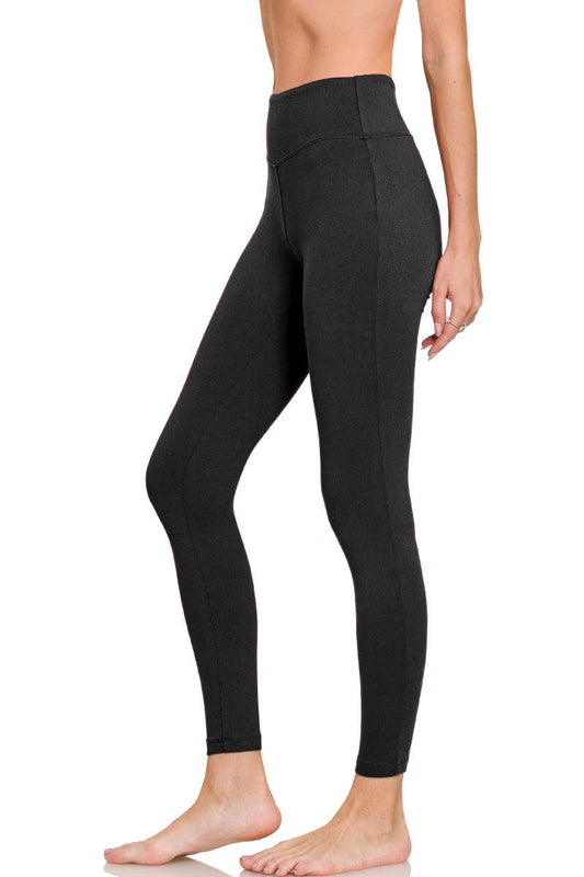 Microfiber Soft Waistband Full Length Leggings