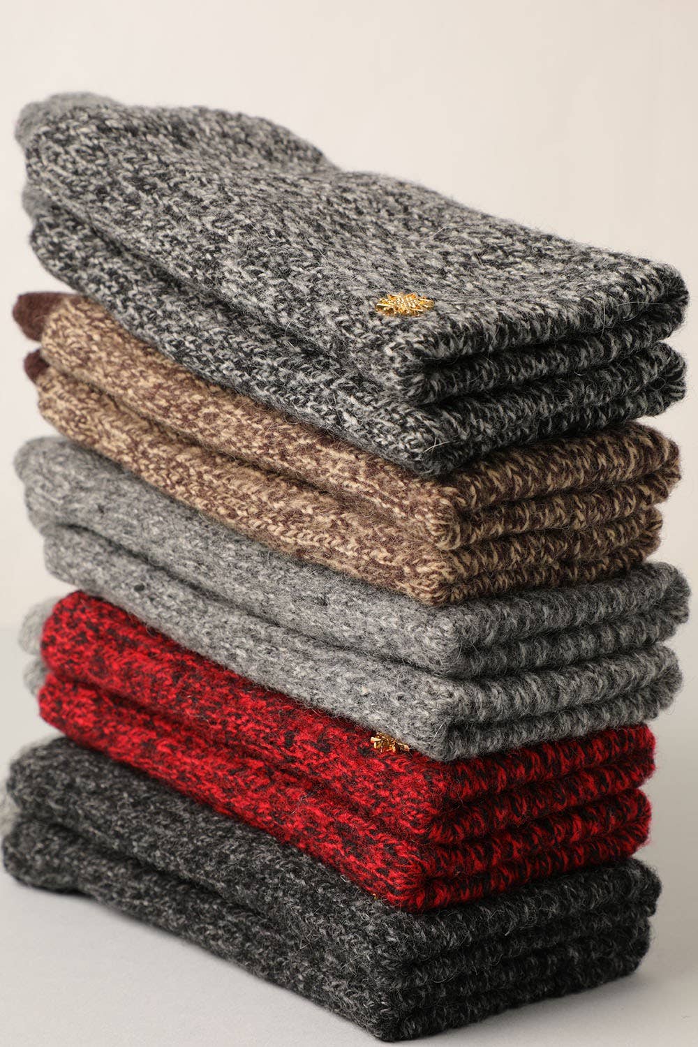 Winter Wool Blend Double Layer Knitted Gloves