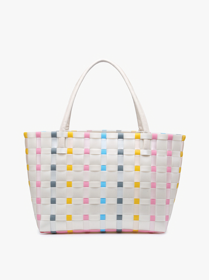 Abigail Basketweave Tote Bag