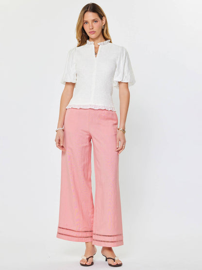 Puff Sleeve Smocked Top