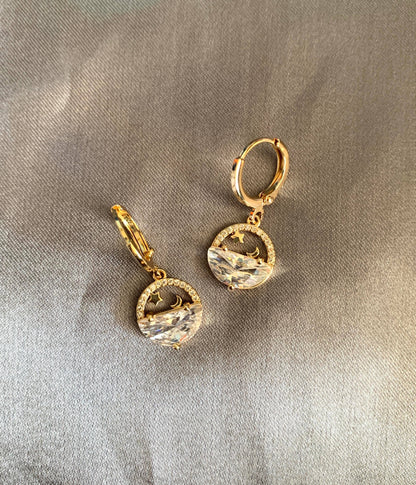 The Midnight Sea Star Drop Earrings