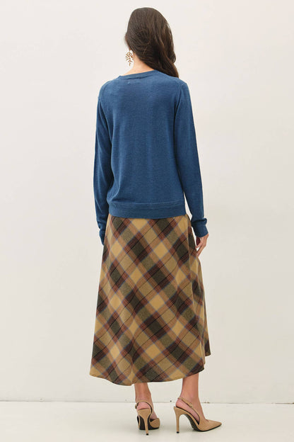 Wool Blended Crochet Point Sweater