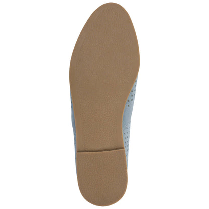 Lucie Loafer Flats In Faux Suede
