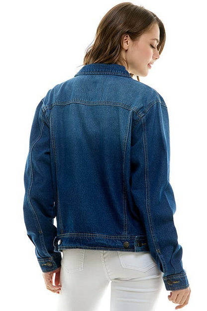 Cotton Casual Denim Boyfriend Jacket