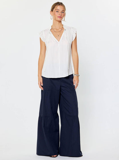Margot Pleated Sleeve Blouse