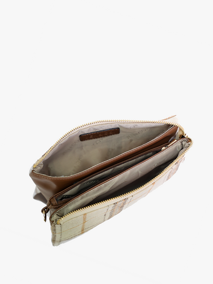 Riley Monogrammable 3 Compartment Crossbody/Wristlet