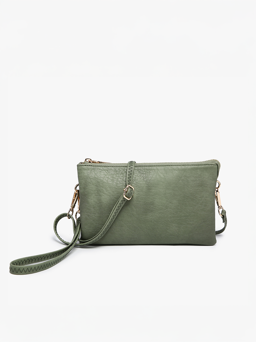 Riley Monogrammable 3 Compartment Crossbody/Wristlet