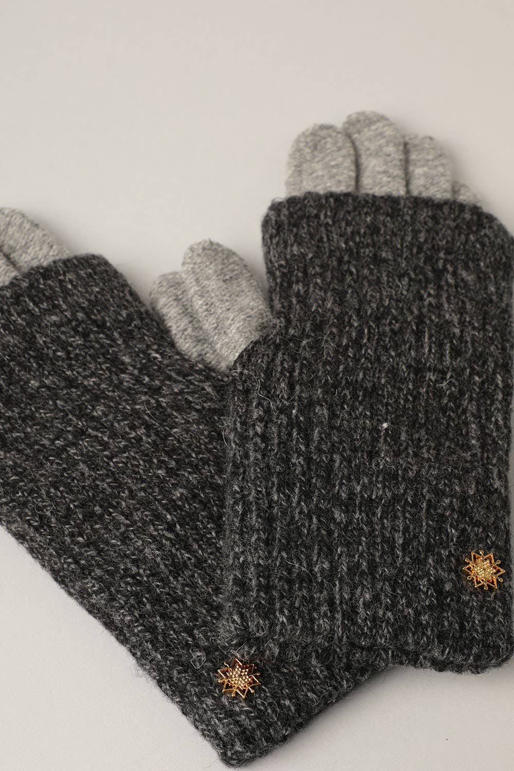 Winter Wool Blend Double Layer Knitted Gloves