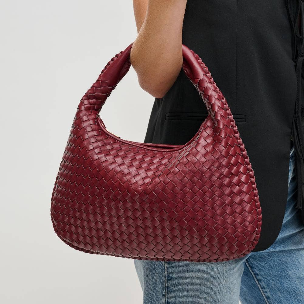 Adela Woven Hobo: Wine