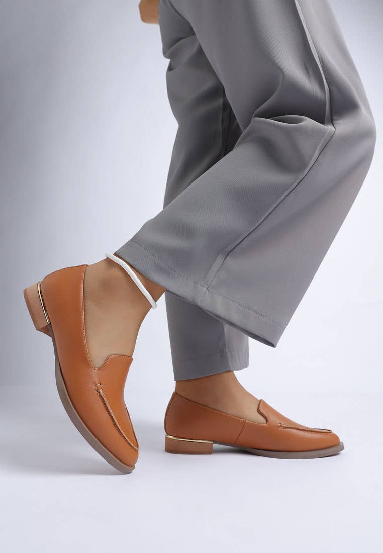Anna Suede Leather Loafers