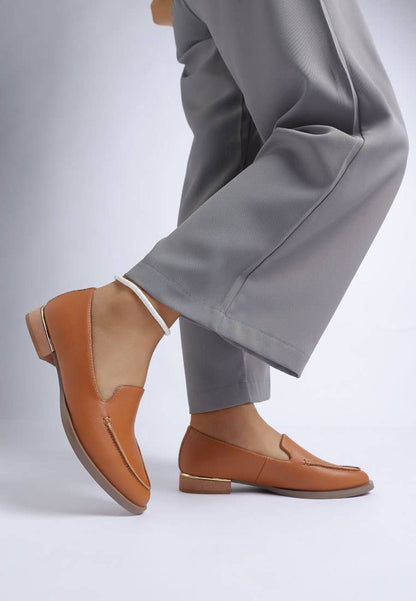Anna Suede Leather Loafers