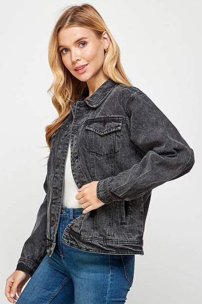 Cotton Casual Denim Boyfriend Jacket