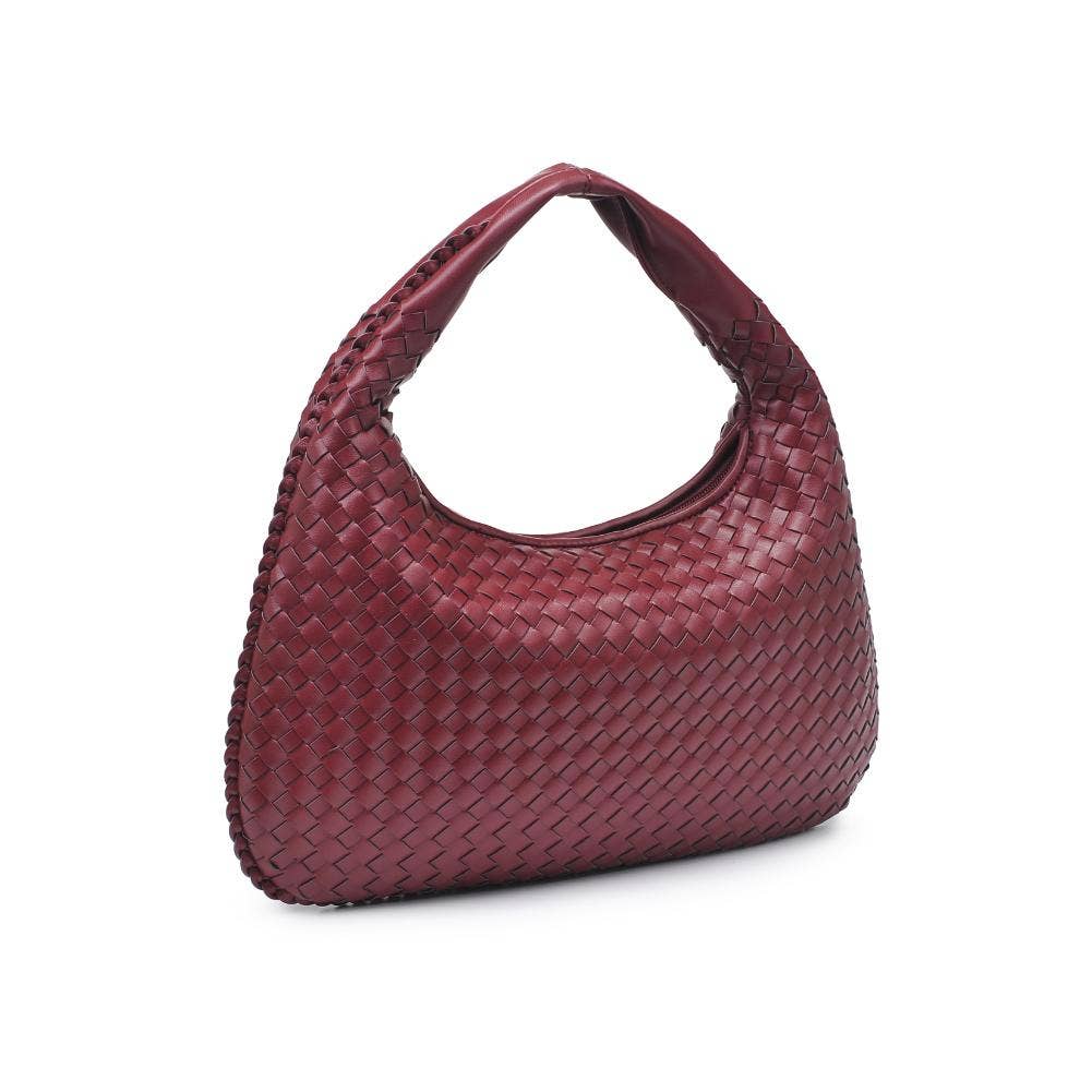 Adela Woven Hobo: Wine