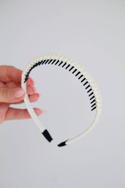 Satin Wrapped Mini Tooth Hard Headband