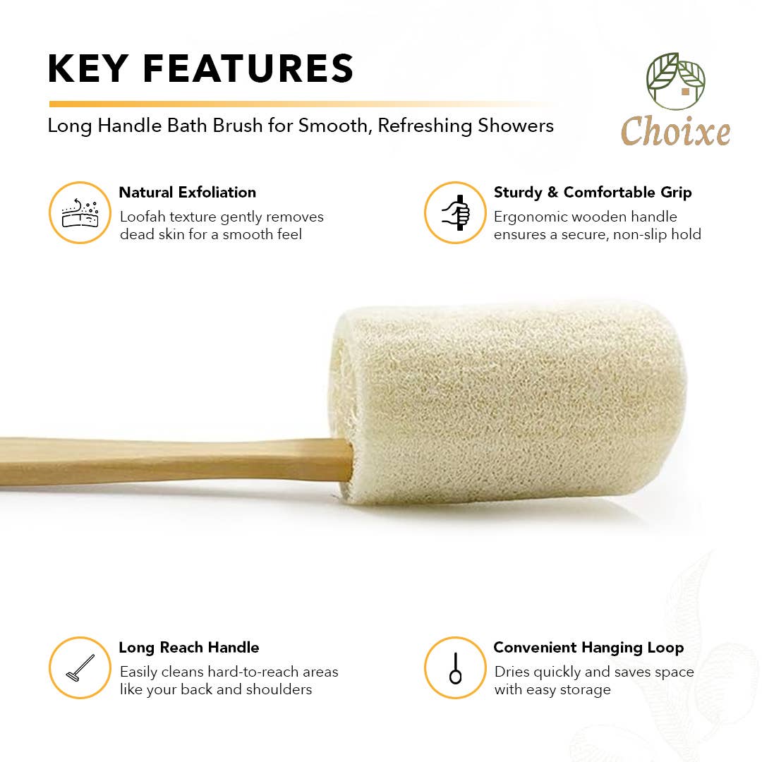 Choixe - Natural Loofah Bath Brush