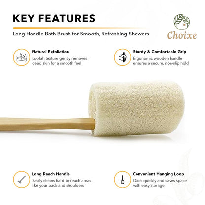 Choixe - Natural Loofah Bath Brush