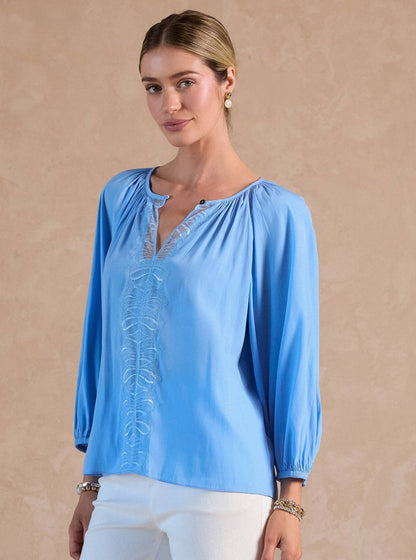 Lace Trim Blouse
