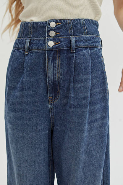 Eloise Corset Detailed Denim Pants
