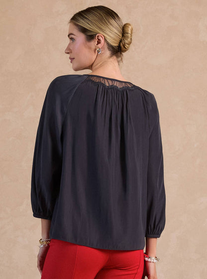 Lace Trim Blouse