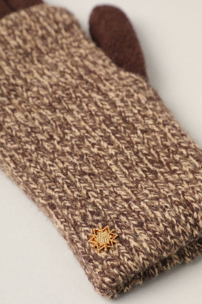Winter Wool Blend Double Layer Knitted Gloves