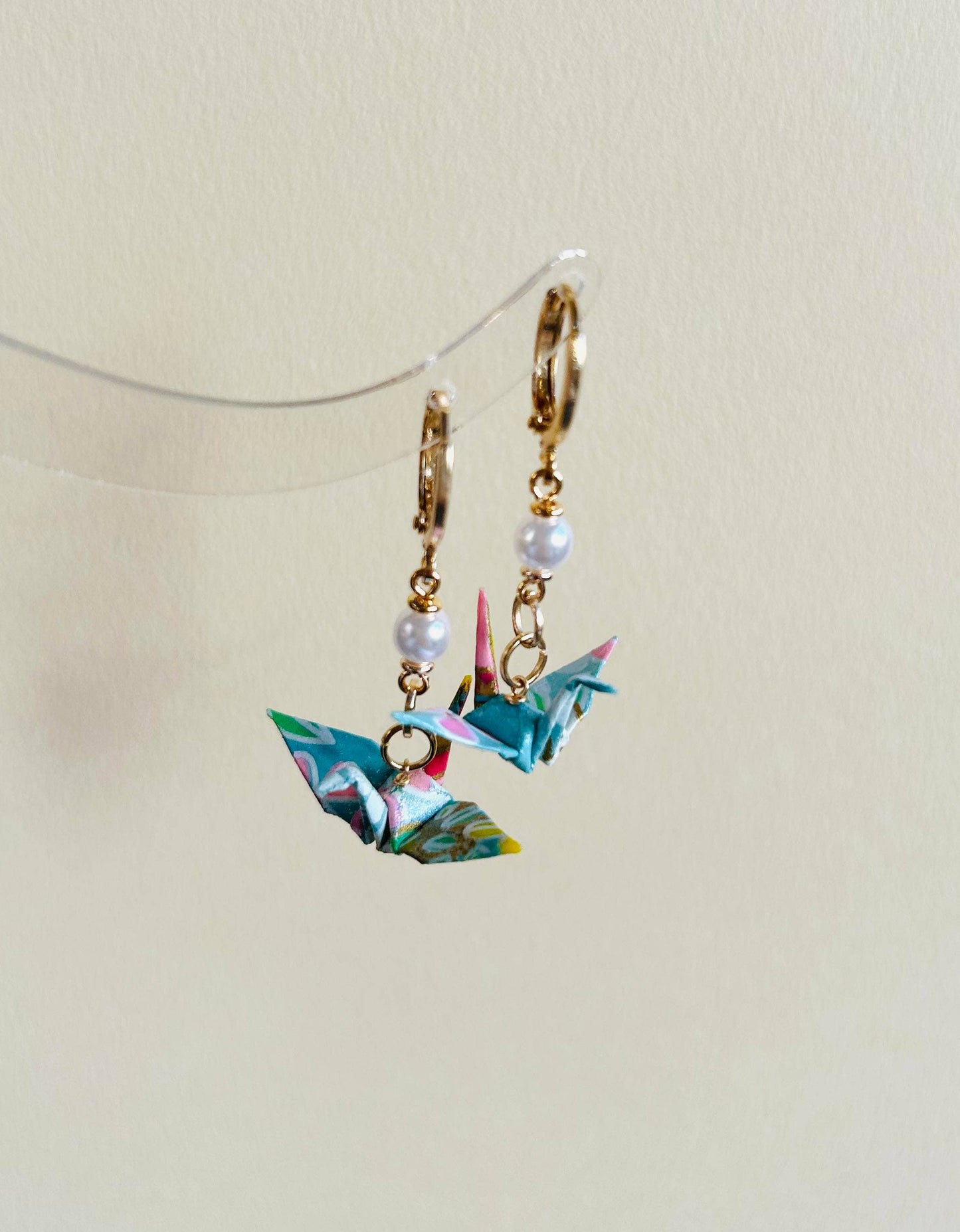 Unique Origami Crane Earring
